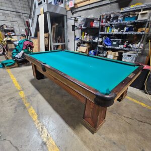 Antique Brunswick 9ft The Royal Pool Table From 1925 With Ball Return